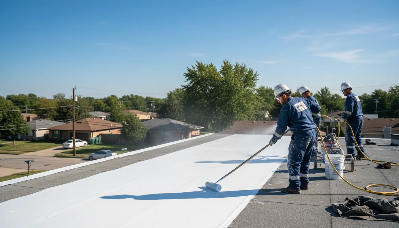 Commercial roof coating in Mentor, MN near me